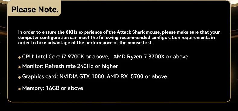 Attack Shark R5 Ultra: Carbon Fiber 8K Gaming Mouse
