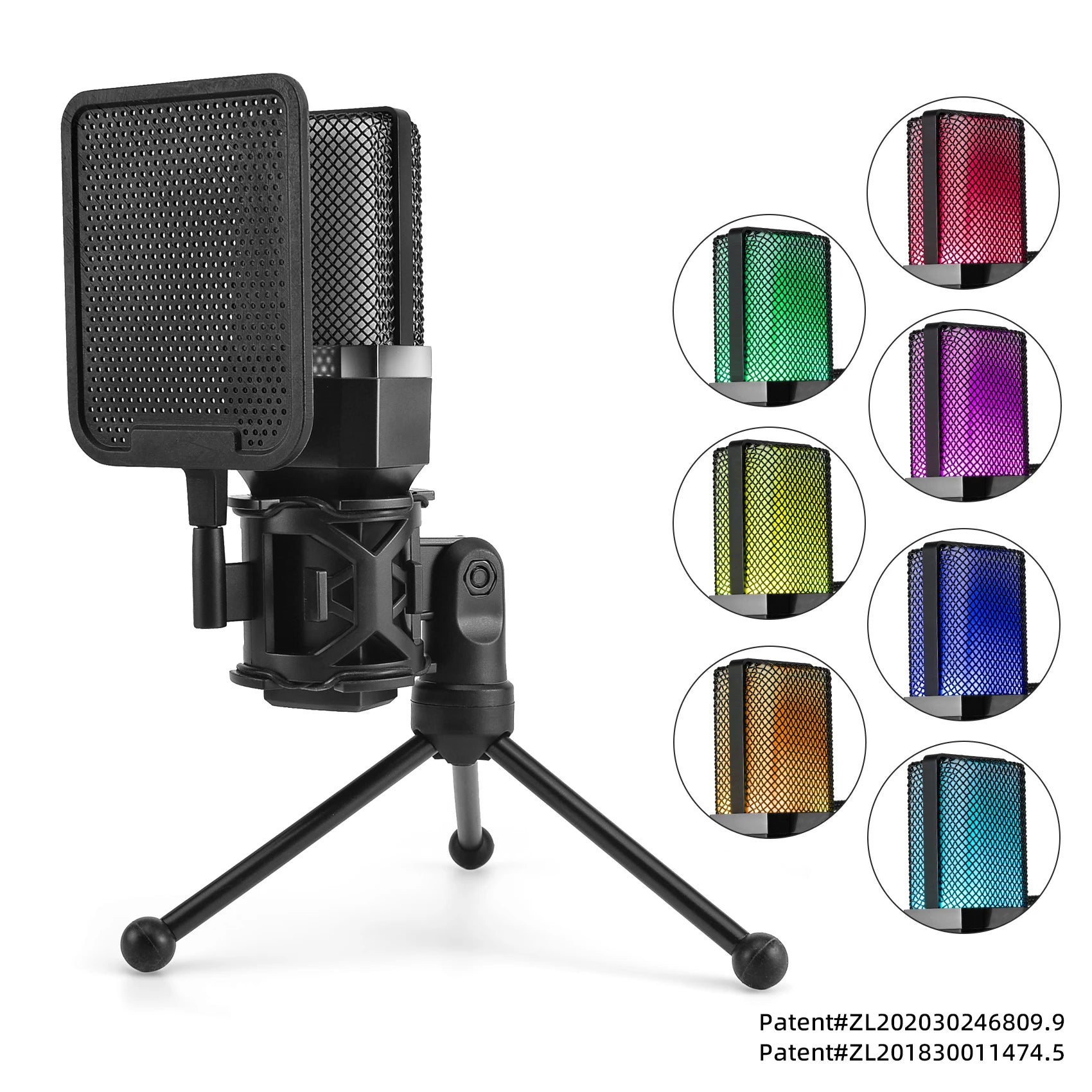 Microphone Titan USB: Professional RGB Streaming Kit