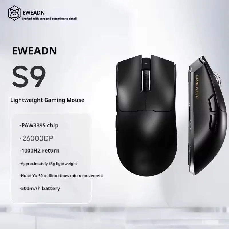 EWEADN S9 Pro: PAW3395 Professional Wireless Mouse 8K Hz