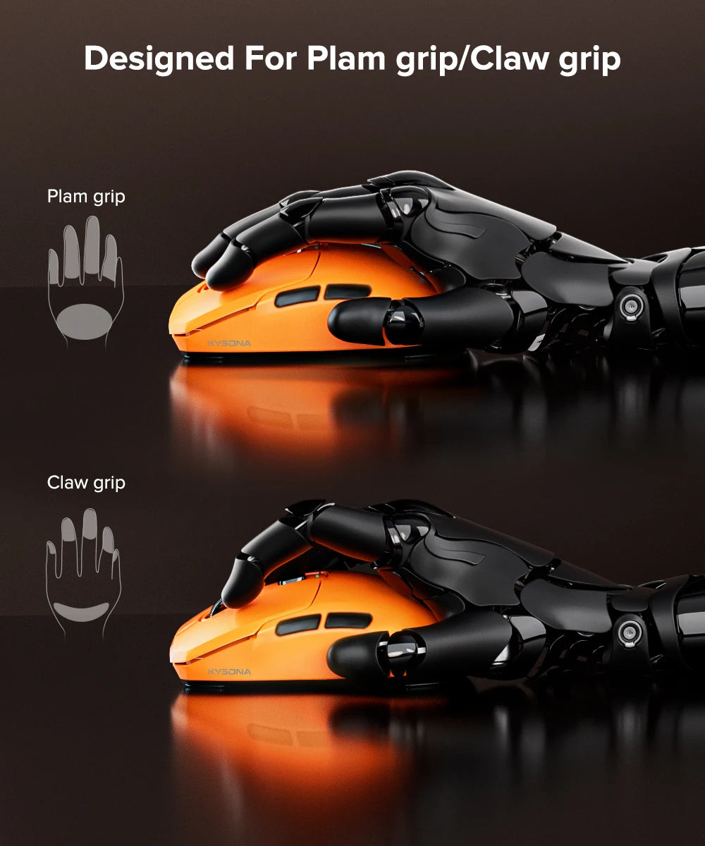 KYSONA Uranus PRO: PAW3395 8K Hz Performance Wireless Mouse