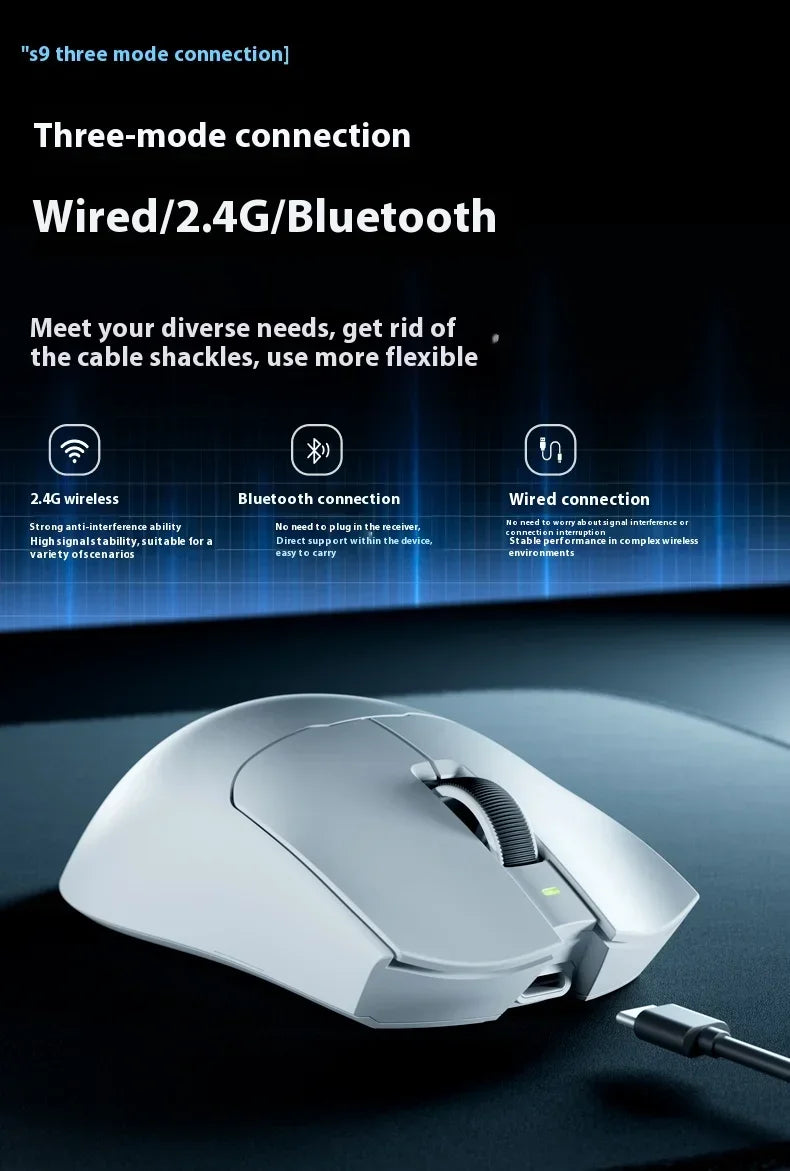 EWEADN S9 Pro: PAW3395 Professional Wireless Mouse 8K Hz