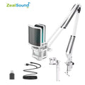 Zealsound RGB White | Professional USB Gaming Mic with Articulated Arm