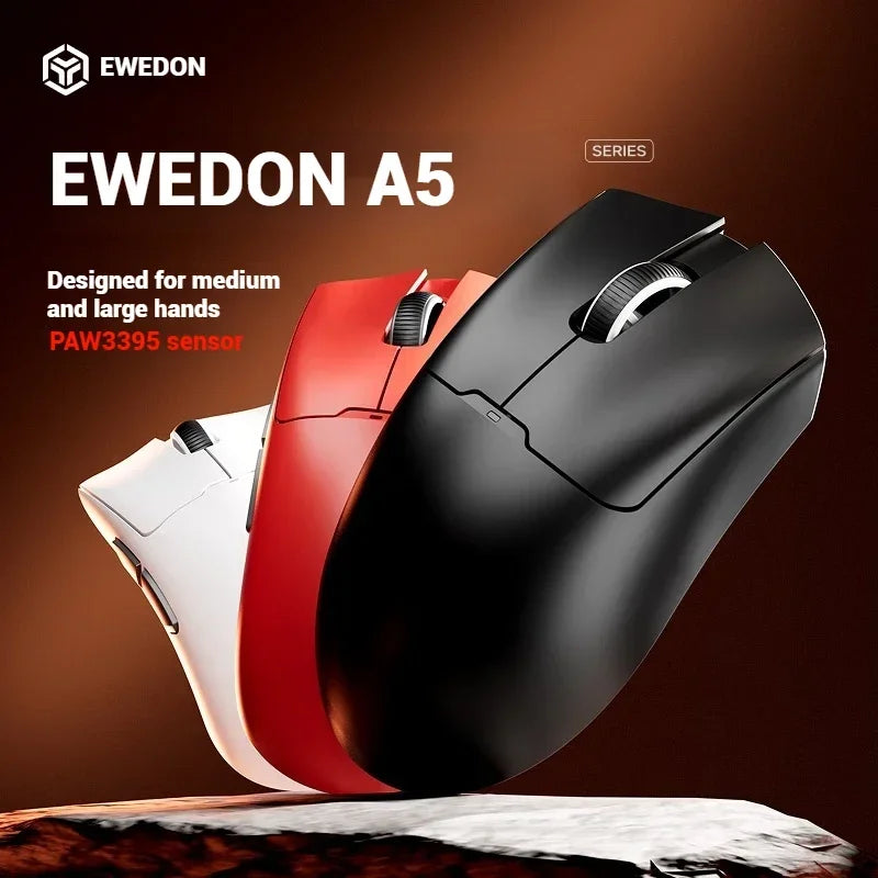 EWEADN A5 Pro Ultra-Light | Sensor PAW3395 26K DPI & Tri-Mode