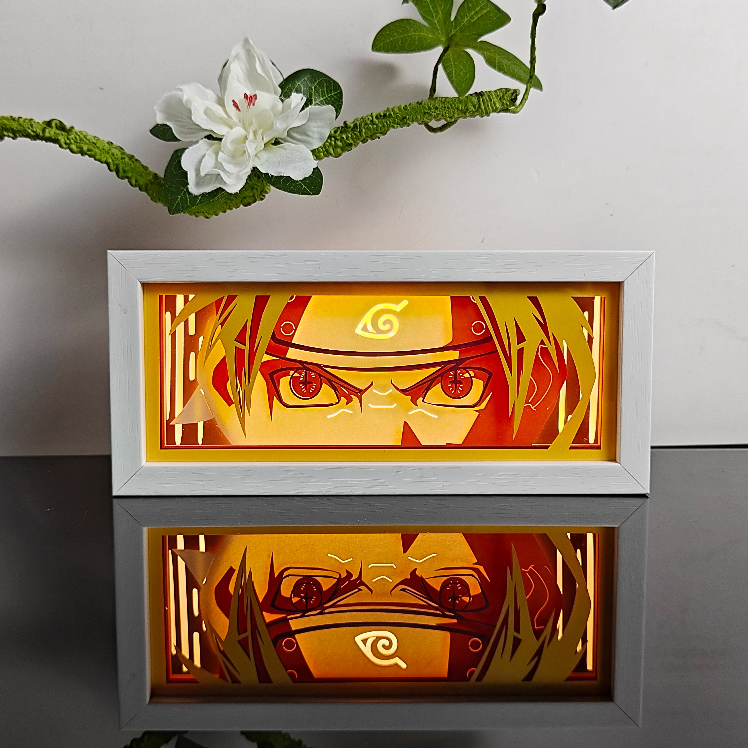 3D Anime Paper-Cut Shadow Lamp | Multi-Color Remote Night Light