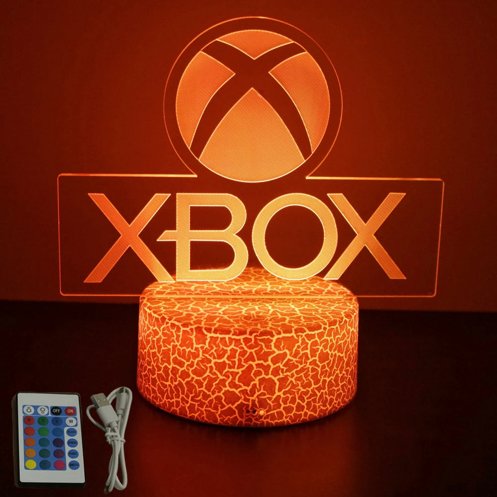 NEON GAMER 3D LED Lamp | RGB Night Light for Gaming Room Setup