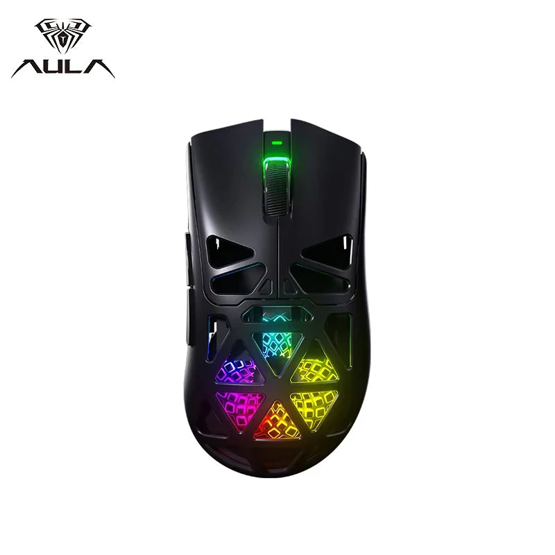 AULA SC620 – Mouse Gamer Wireless | Fire Button & RGB Lighting Effects