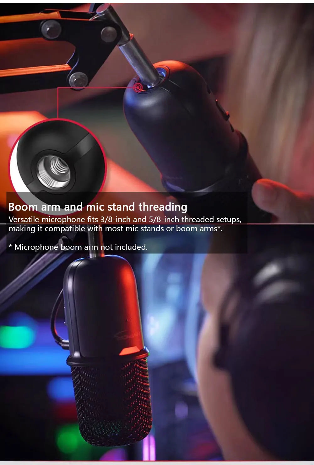 HyperX SoloCast | USB Condenser Gaming Microphone with Tap-to-Mute