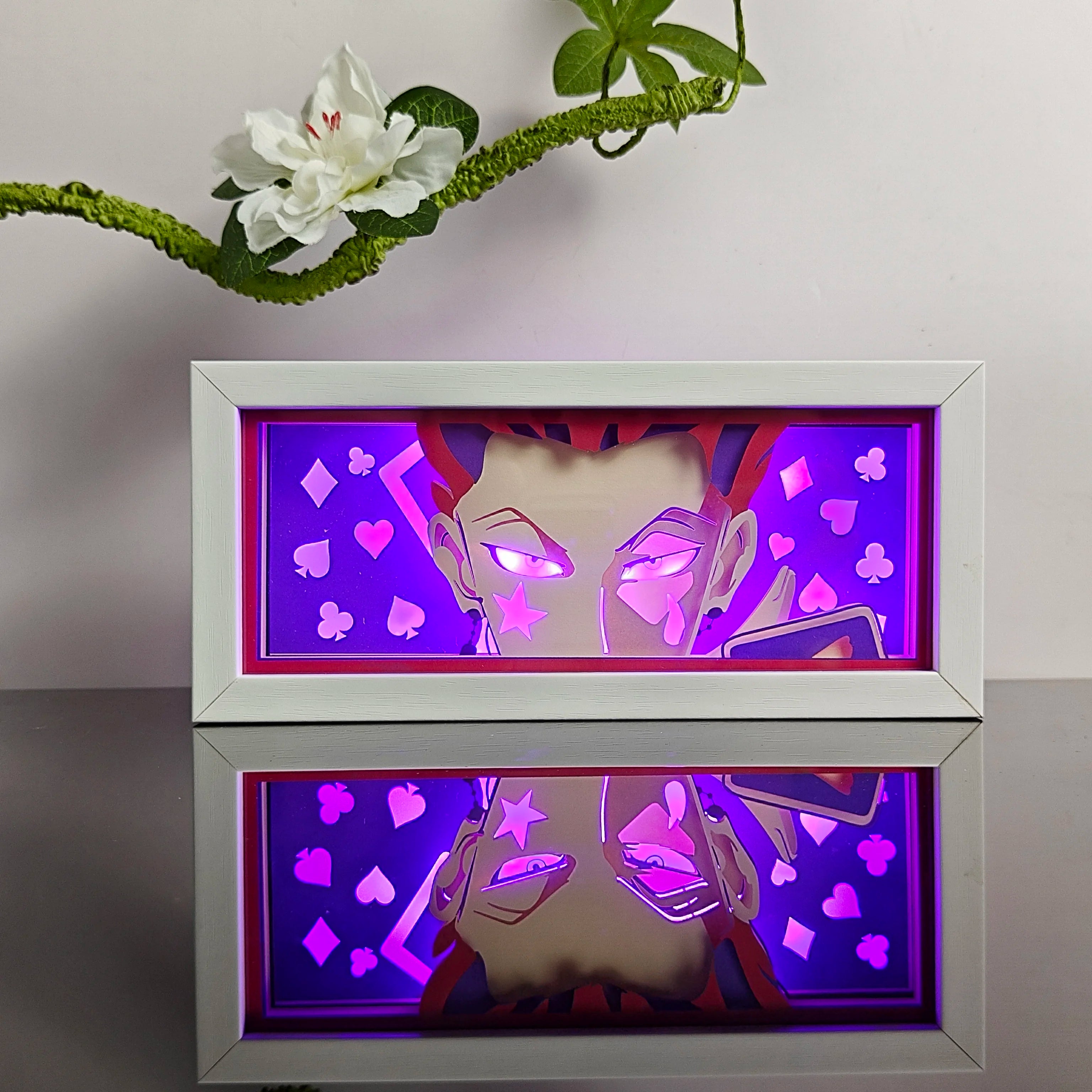 3D Anime Paper-Cut Shadow Lamp | Multi-Color Remote Night Light