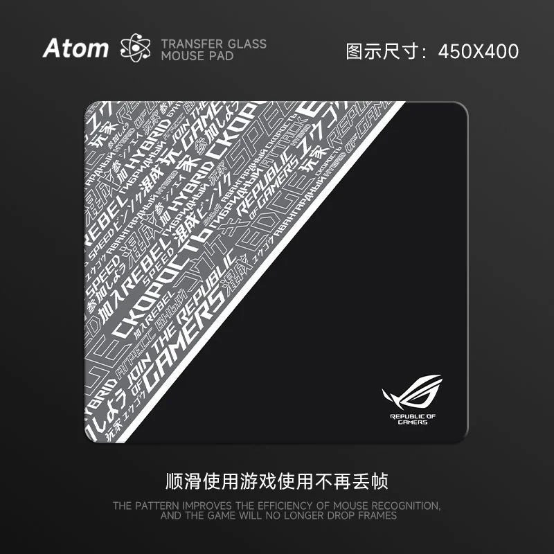 Razer/ROG Series Glass Esports Pad – Professional Tempered Surface for FPS Gaming
