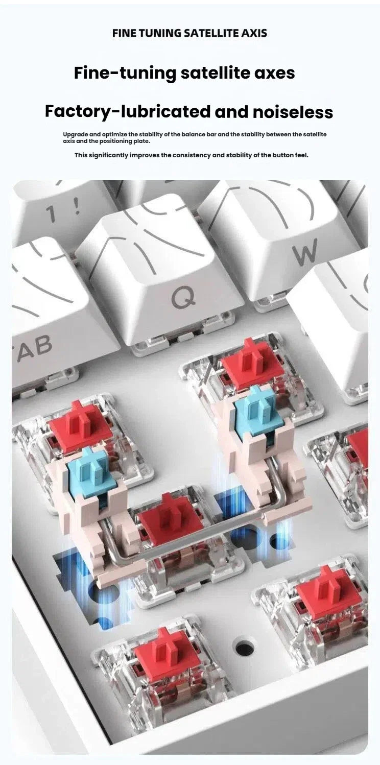 K61 USB Mini Mechanical Keyboard – Professional Hot-Swappable Gaming Series