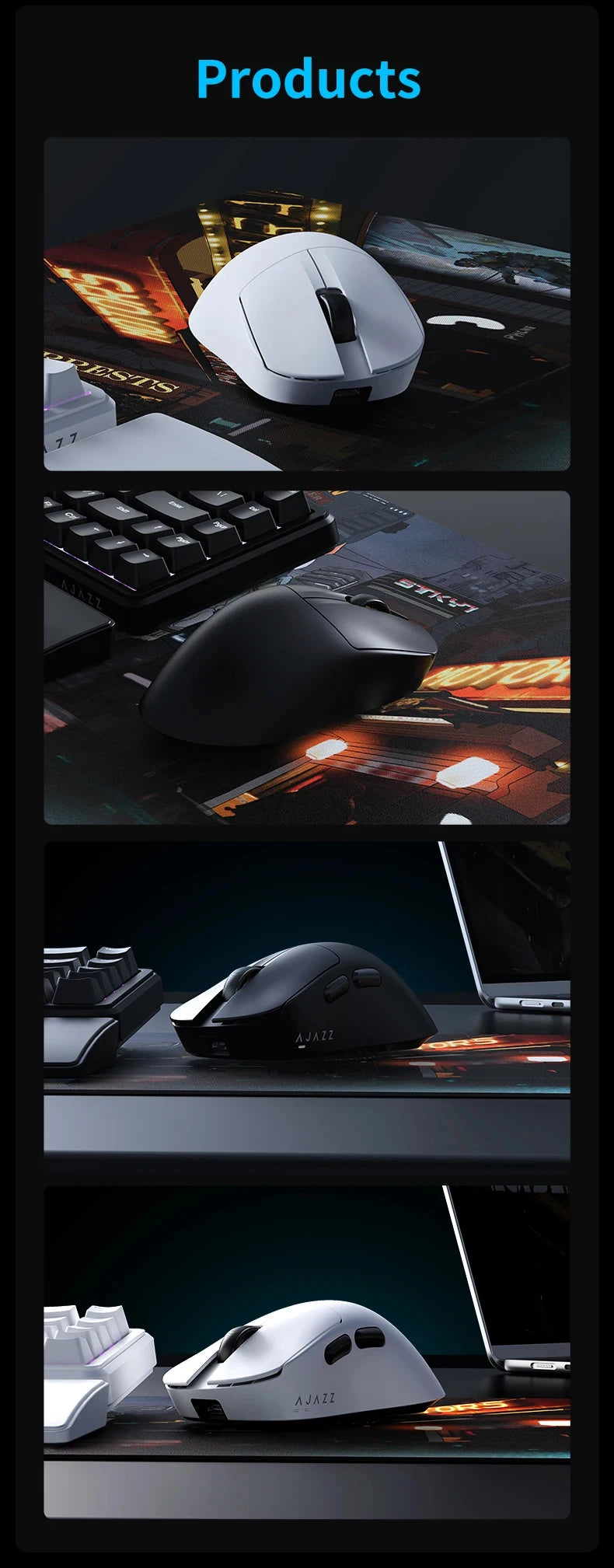 AJAZZ AJ179 – Professional Wireless Mouse with Magnetic Attraction Charging