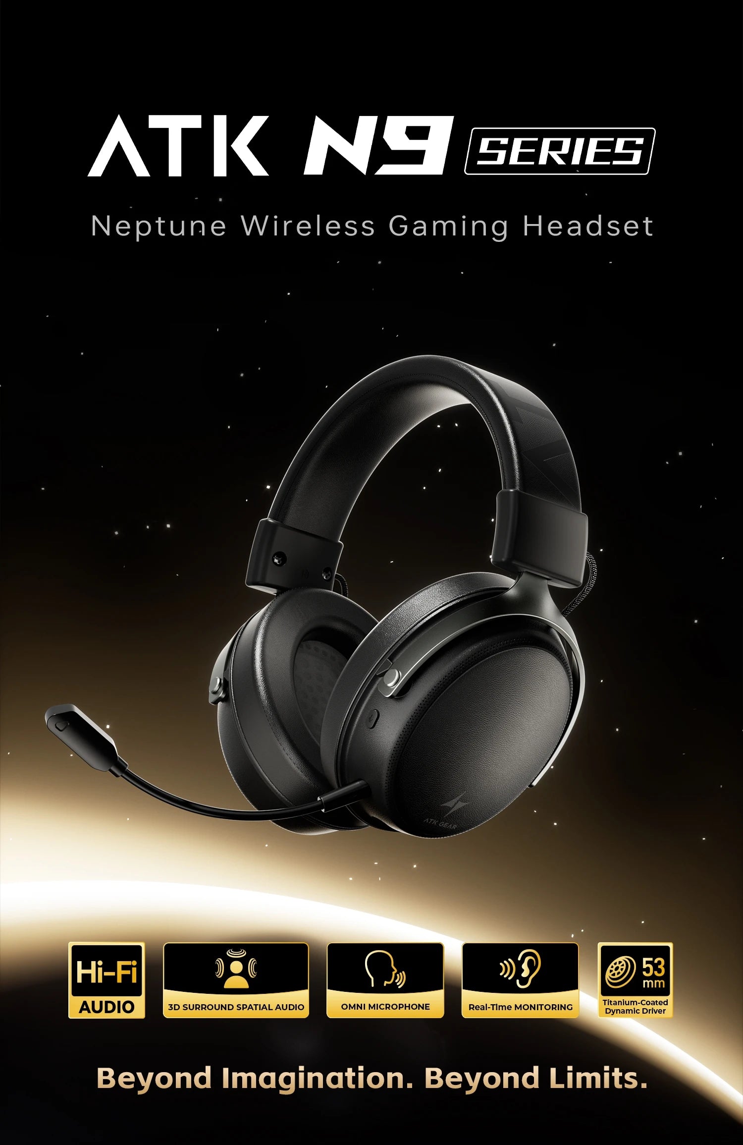 ATK N9 Pro/Ultra E-sports Edition: Low Latency 2.4GHz Wireless Headphone