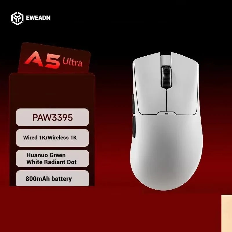EWEADN A5 Pro Ultra-Light | Sensor PAW3395 26K DPI & Tri-Mode