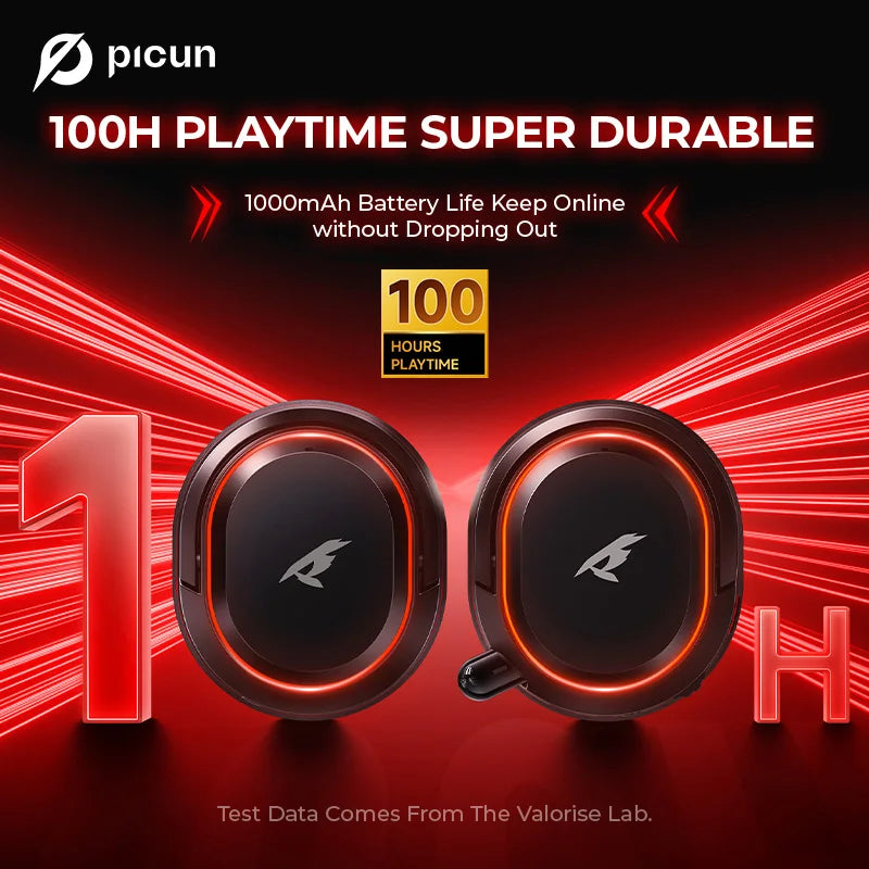Picun G2 | 5ms Ultra-Low Latency Wireless Gaming Headset with 7.1 Audio