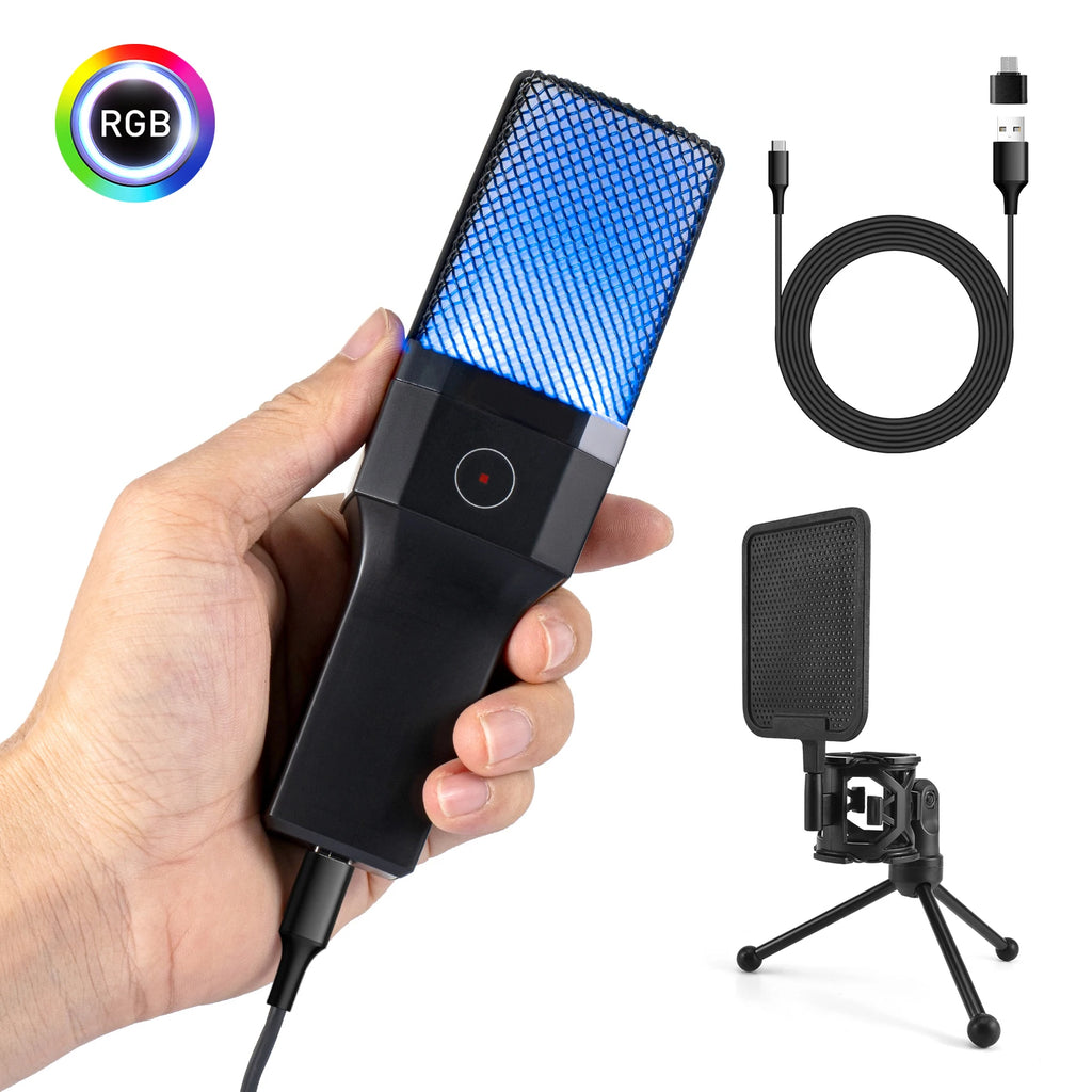 Microphone Titan USB: Professional RGB Streaming Kit