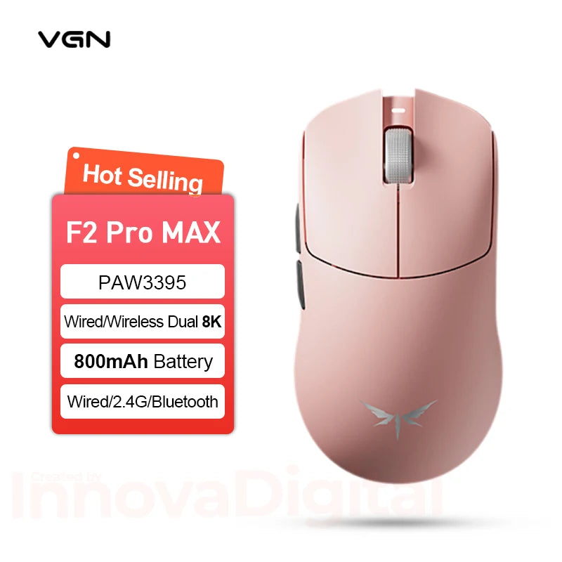 VXE Dragonfly F2 Ultra: PAW3950 Flagship 8K Wireless Mouse