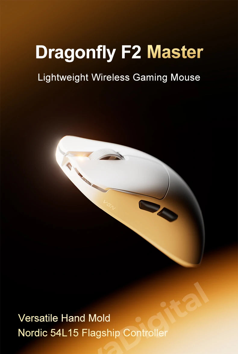 VXE Dragonfly F2 Ultra: PAW3950 Flagship 8K Wireless Mouse