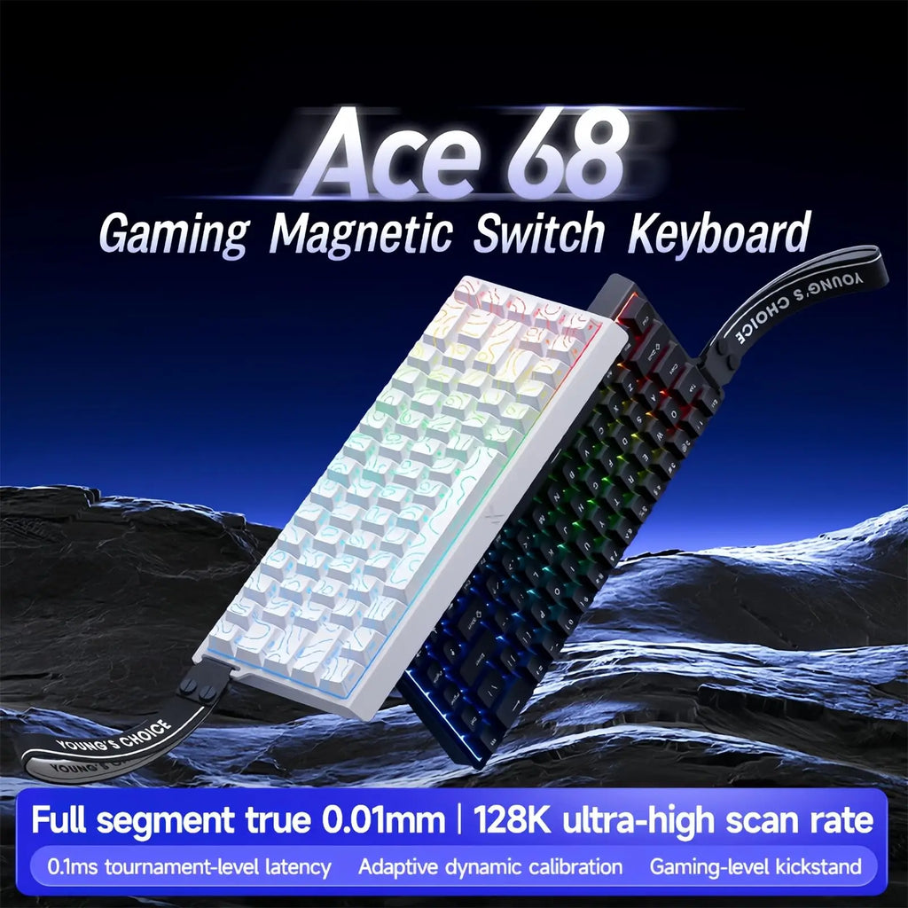 Ace 68 Pro Keyboard: 8K Hz Hall Effect Magnetic Edition