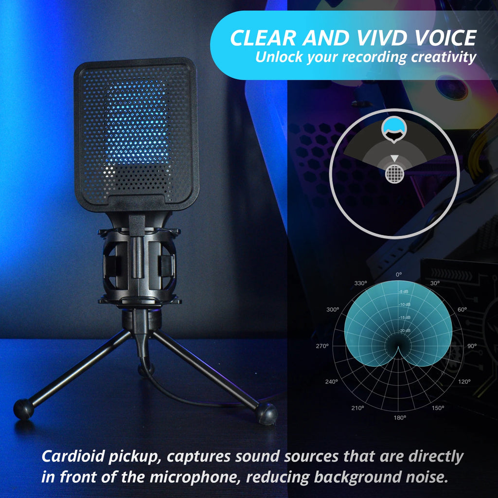 Microphone Titan USB: Professional RGB Streaming Kit