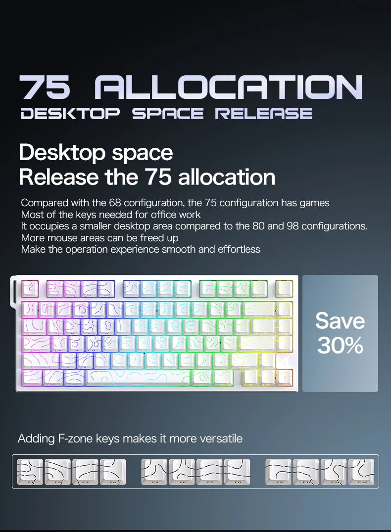 Attack Shark R82HE: Magnetic Rapid Trigger Gaming Keyboard