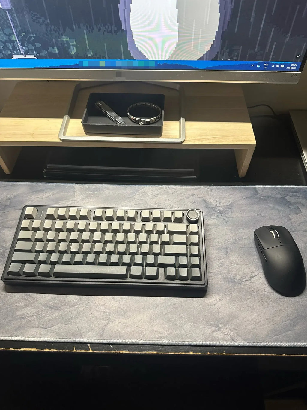 Gray Series Professional Desk Mat – Extended XXL Keyboard & Mouse Surface