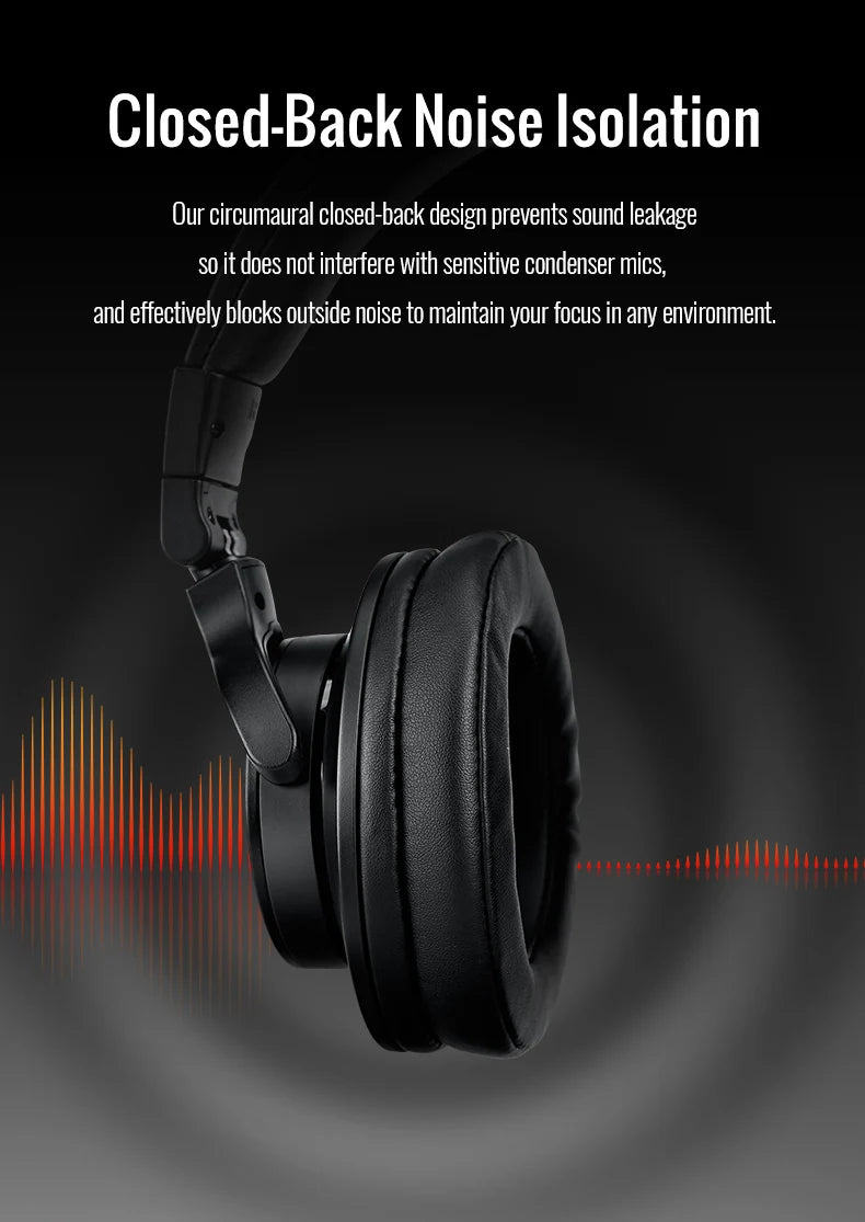 TAKSTAR PRO 70 – Fully Enclosed Professional Monitoring Headphones (Foldable)