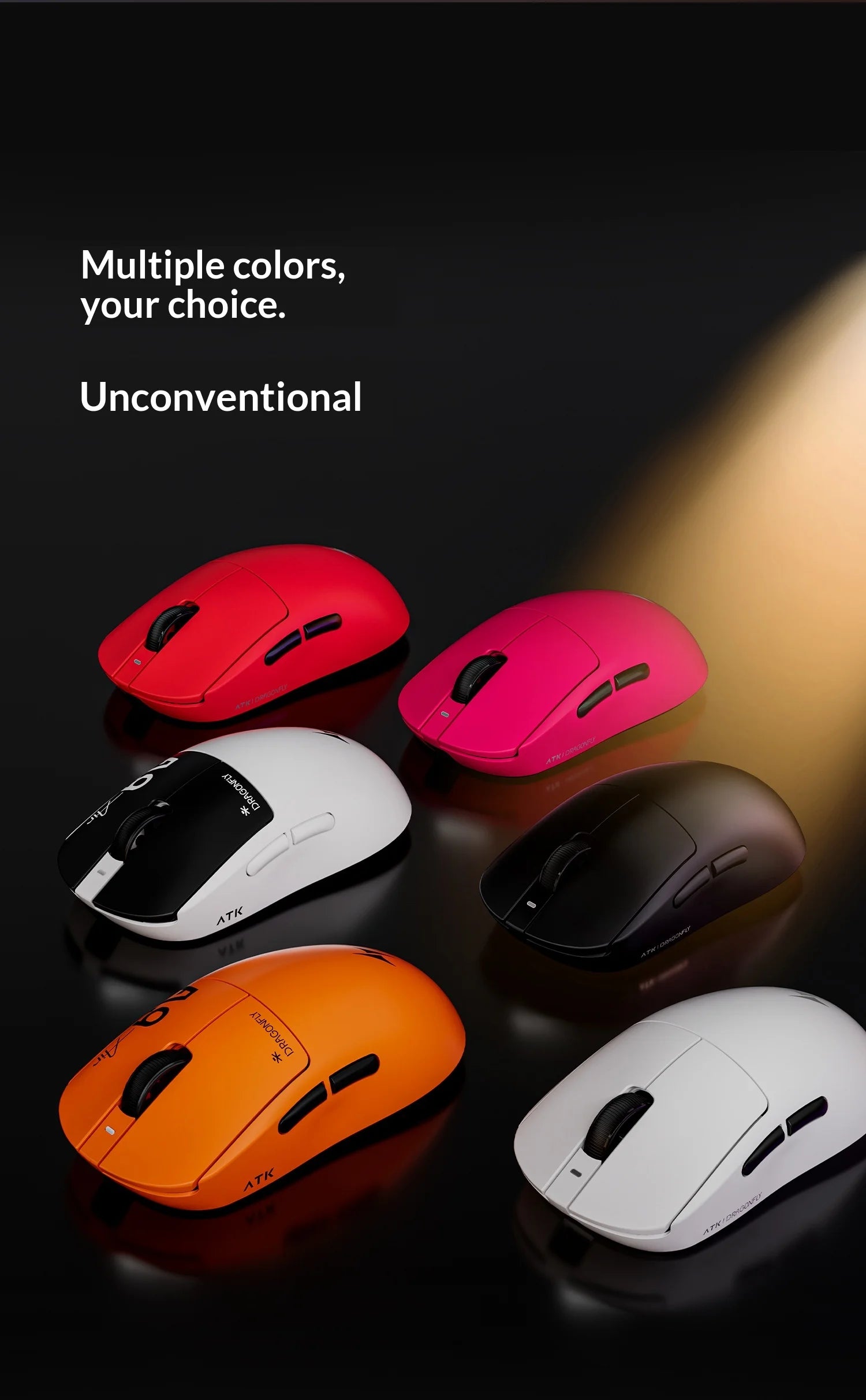ATK Dragonfly A9 Ultimate: PAW3950 Ultra 8K Wireless Mouse