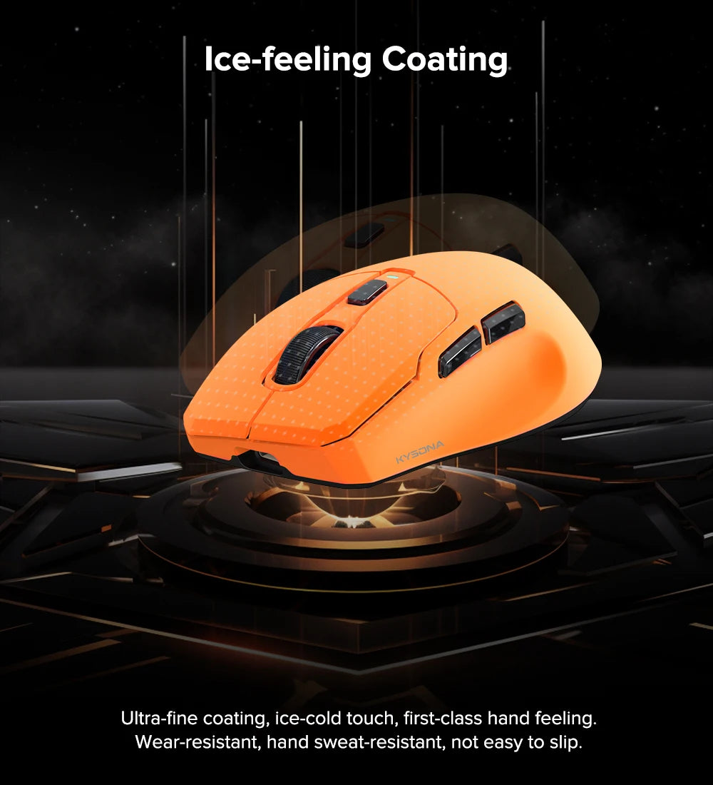 KYSONA Uranus PRO: PAW3395 8K Hz Performance Wireless Mouse