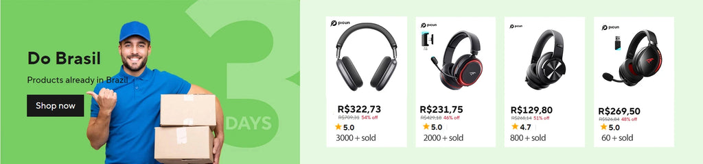 Picun G2 | 5ms Ultra-Low Latency Wireless Gaming Headset with 7.1 Audio