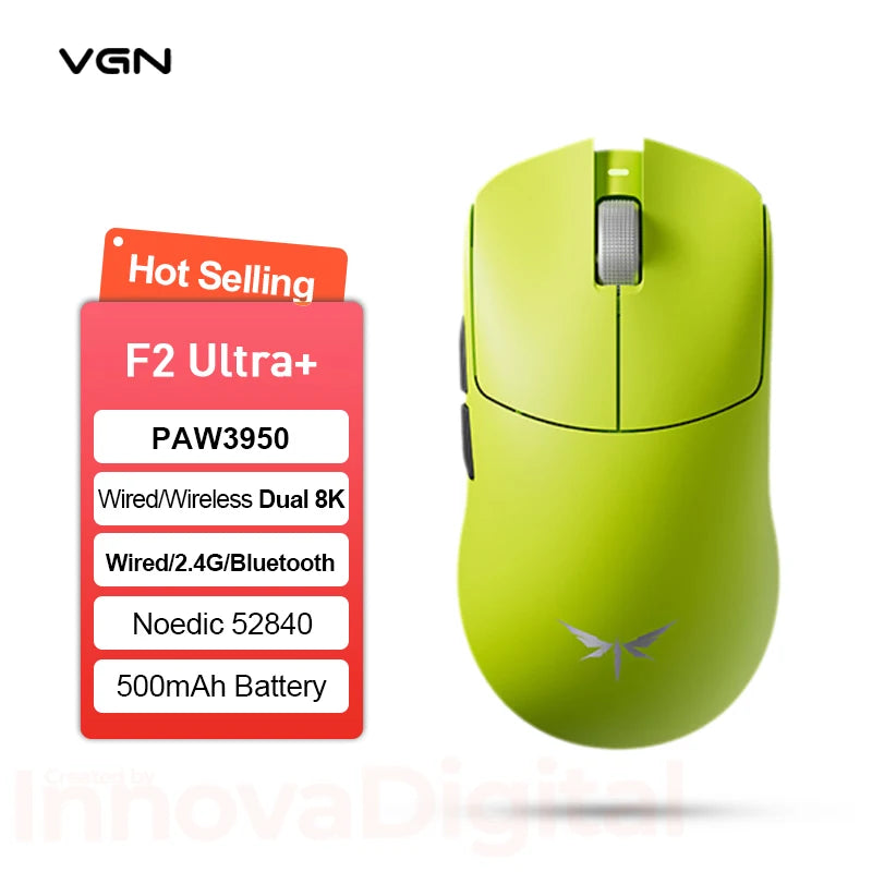 VXE Dragonfly F2 Ultra: PAW3950 Flagship 8K Wireless Mouse