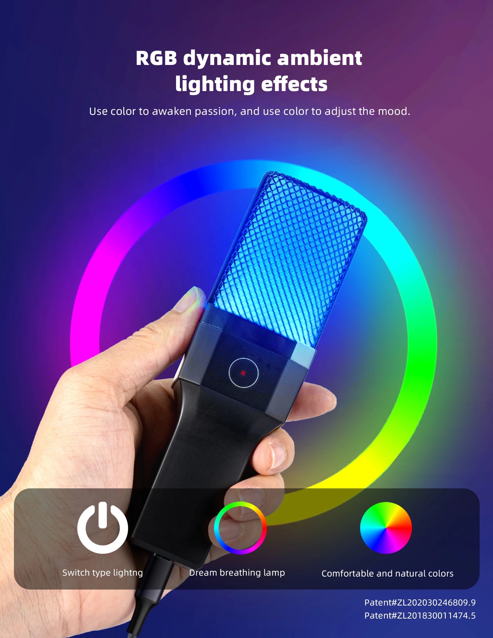 Microphone Titan USB: Professional RGB Streaming Kit