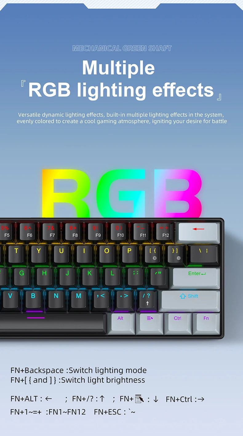 Pulse 60 Keyboard: Mechanical RGB Gaming Edition