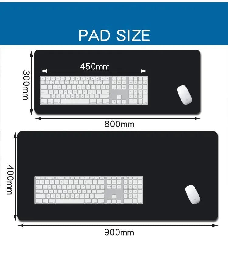 XXL Extended Mouse Pad – 90x40cm Long Desk Mat for Gaming & Work