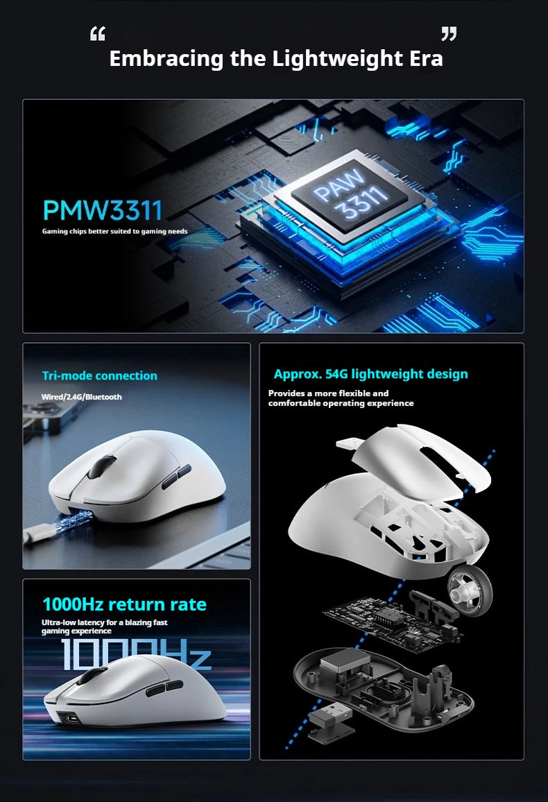 EWEADN K01 Wireless – Mouse Ultra-Light Series (3-Mode Connectivity)