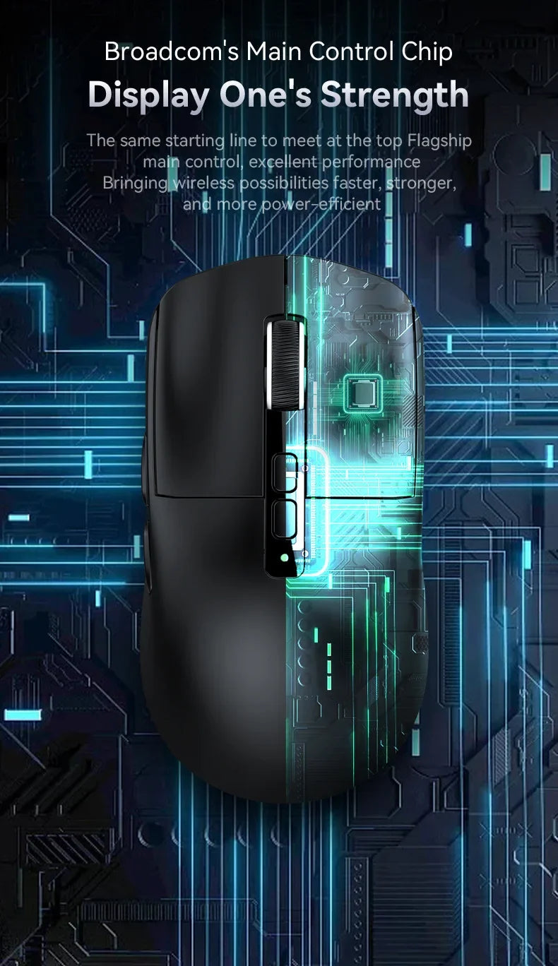Attack Shark X6: Tri-Mode Wireless Gaming Mouse with Charging Dock