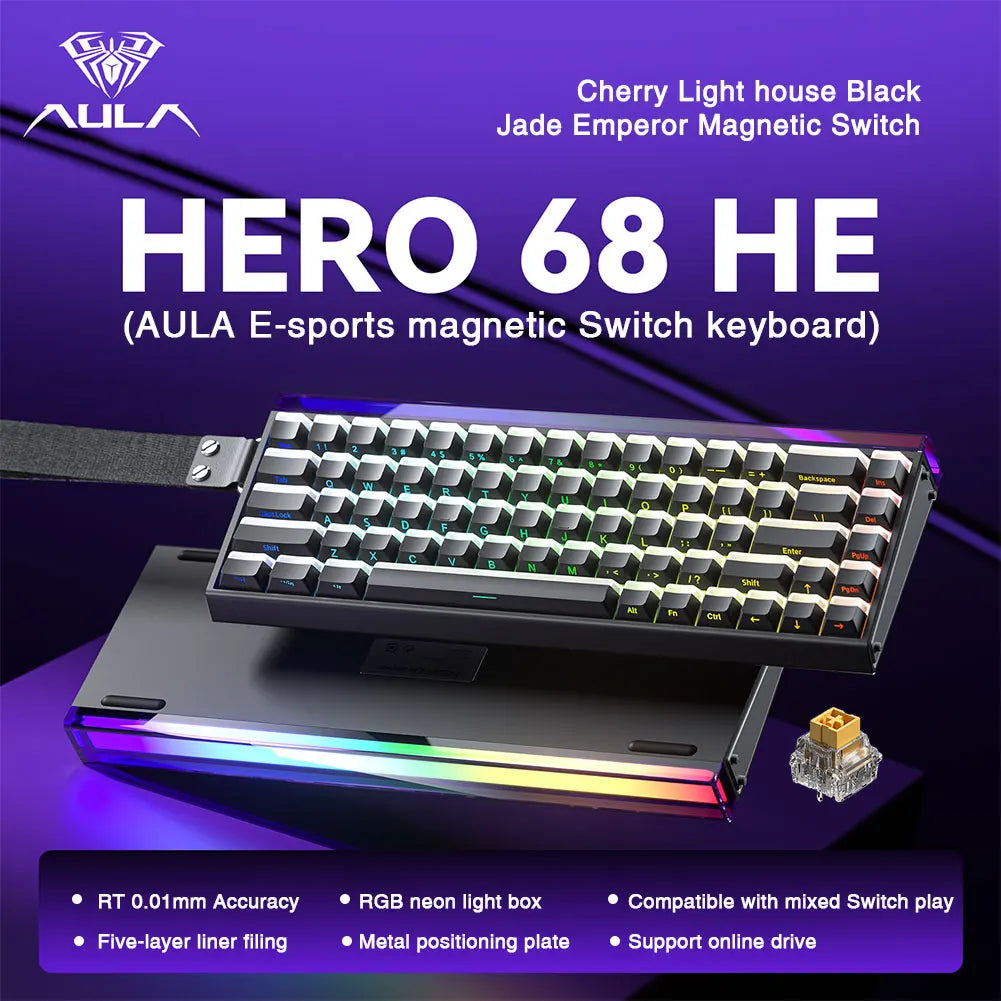 Aula Hero 68HE Keyboard: 8K Hall Effect Magnetic Edition