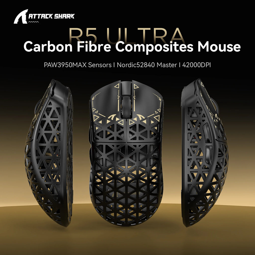 Attack Shark R5 Ultra: Carbon Fiber 8K Gaming Mouse