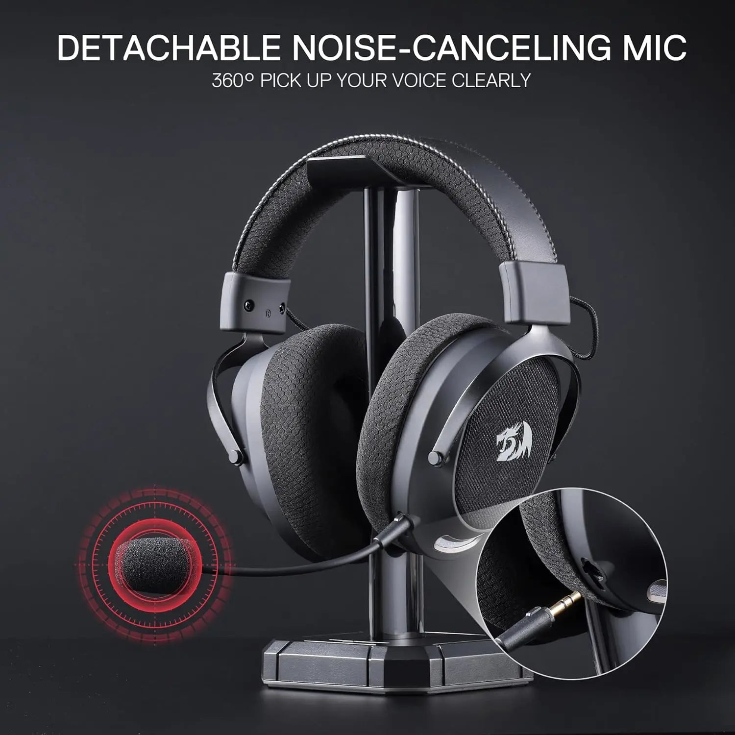 Redragon H858 Over-Ear Headset | Noise-Canceling Mic & 7.1 Audio