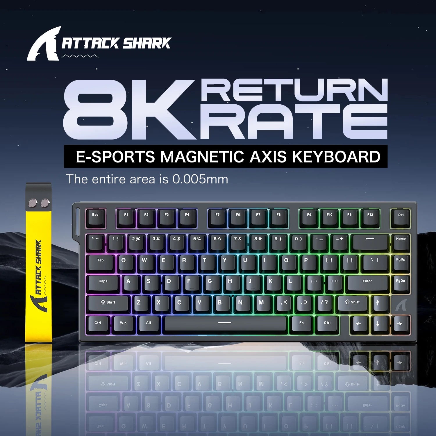 Attack Shark R82HE: Magnetic Rapid Trigger Gaming Keyboard