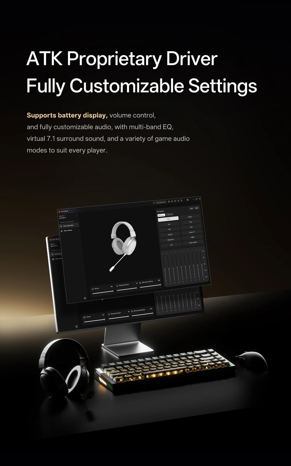 ATK N9 Pro/Ultra E-sports Edition: Low Latency 2.4GHz Wireless Headphone