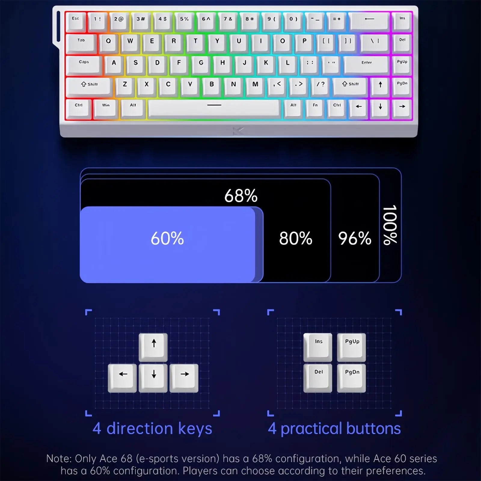 Ace 68 Pro Keyboard: 8K Hz Hall Effect Magnetic Edition